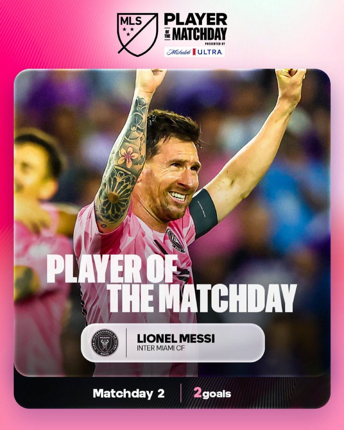 赛程表-梅西入选MLS本轮最佳阵容！也是本轮最佳球员！